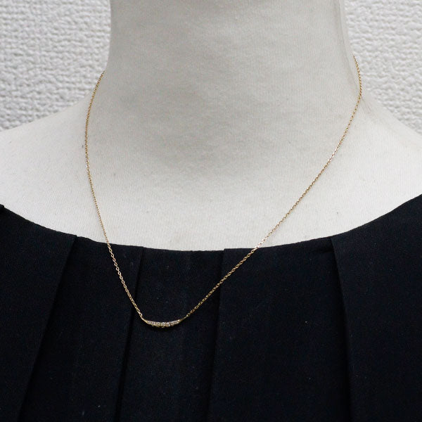 アガット/agete K18YG ダイヤモンド ペンダントネックレス 0.07ct