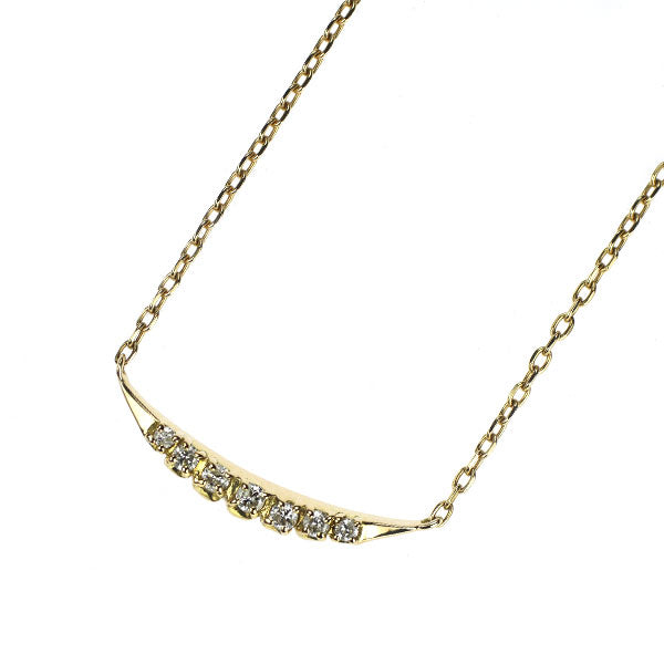 アガット/agete K18YG ダイヤモンド ペンダントネックレス 0.07ct