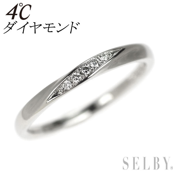 4℃ Pt950 ダイヤモンド リング