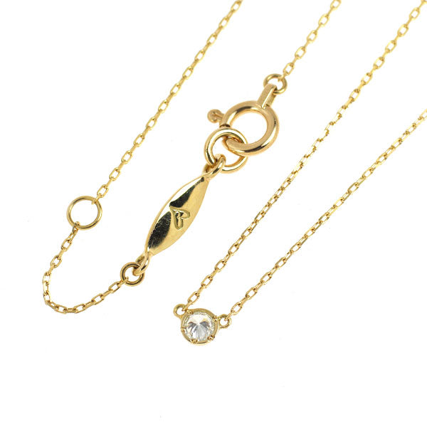 アーカー/ahkah K18YG ダイヤモンド ペンダントネックレス 0.06ct