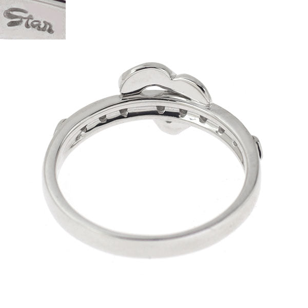 スタージュエリー K18WG ダイヤモンド リング 0.06ct ハート
