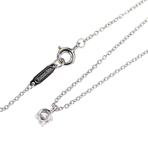 ティファニー Pt950 ダイヤモンド ペンダントネックレス ソリティア