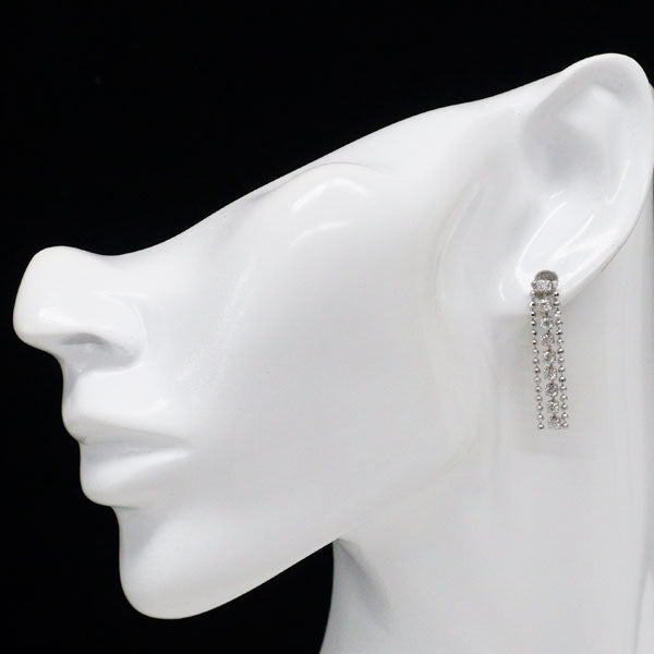 K18WG ダイヤモンド ピアス 1.00ct