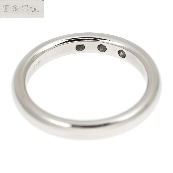 Tiffany Pt950 Diamond Ring Stacking Band D3p