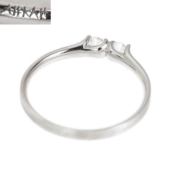 アーカー/ahkah Pt900 ダイヤモンド リング 0.20ct フィルージュダイヤ