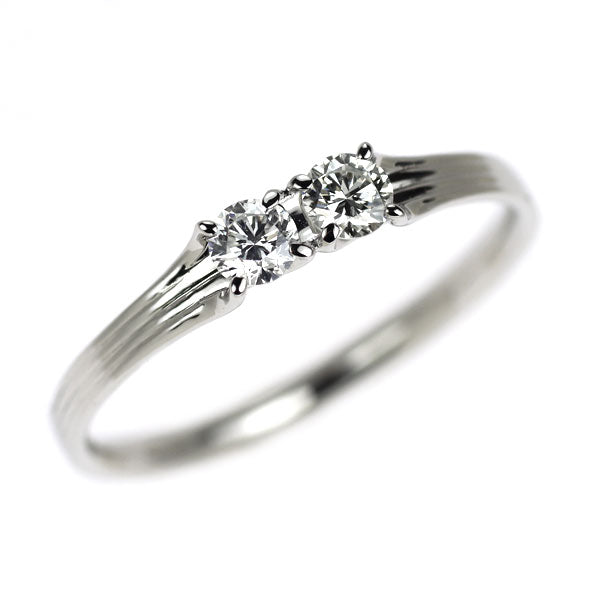 アーカー/ahkah Pt900 ダイヤモンド リング 0.20ct フィルージュダイヤ