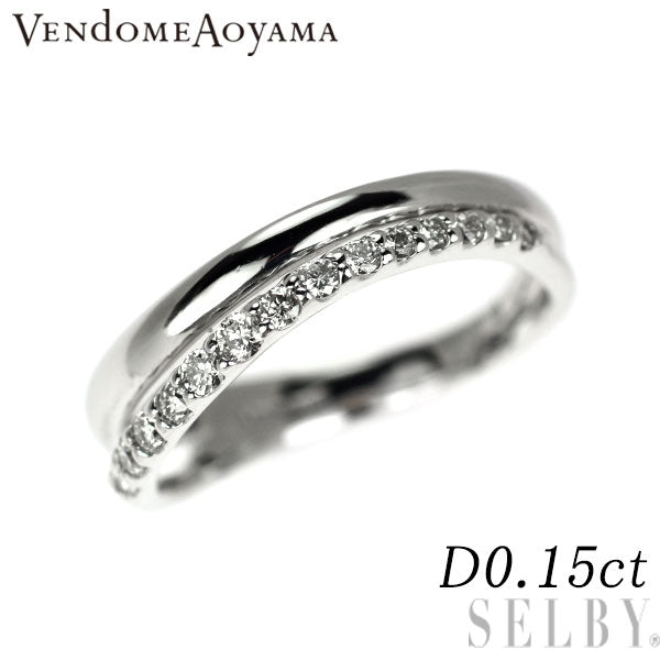 ヴァンドーム青山 K18WG ダイヤモンド リング 0.15ct ピンキー