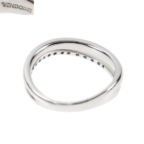ヴァンドーム青山 K18WG ダイヤモンド リング 0.15ct ピンキー