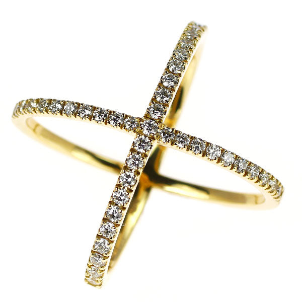 アーカー/ahkah K18YG ダイヤモンド リング 0.65ct