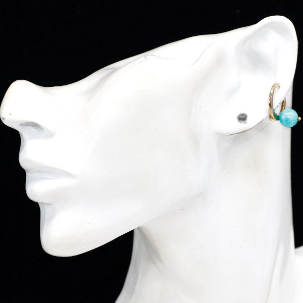 Hirotaka/Hirotaka K10PG Amazonite earrings ear cuff One side only