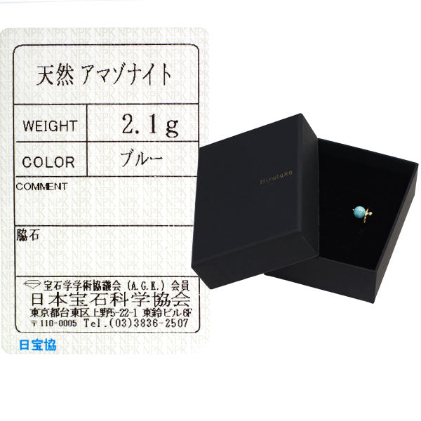 Hirotaka/Hirotaka K10PG Amazonite earrings ear cuff One side only