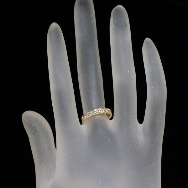 K18YG ダイヤモンド リング 0.50ct ハーフエタニティ