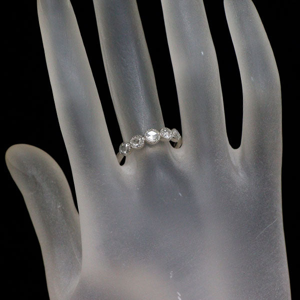 Pt900 ローズカット ダイヤモンド リング 0.59ct