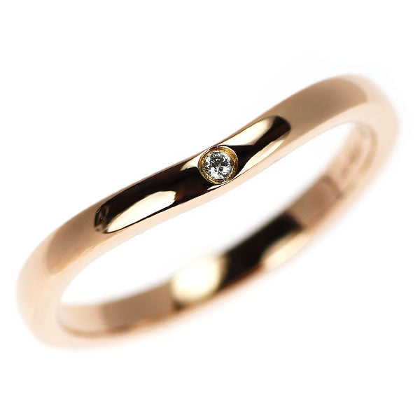 Cartier K18PG Diamond Ring Ballerina Curve No. 49