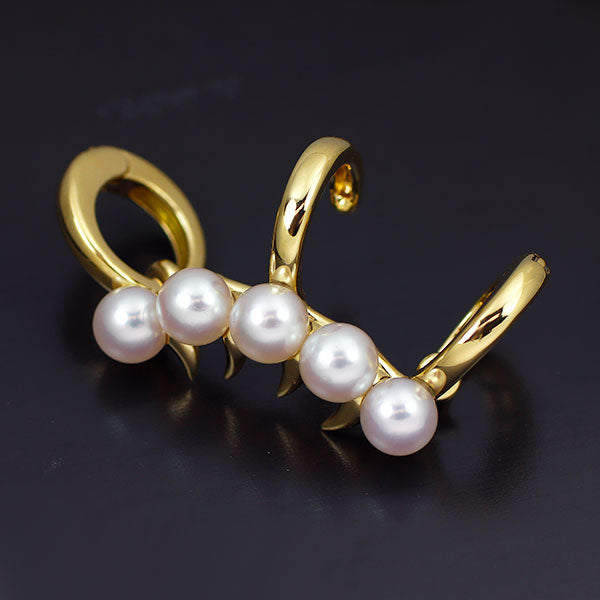 Tazaki Pearl K18YG Akoya Pearl Earrings Danger Scorpion Ear Cuff One ear only Diameter approx. 4.3-4.5mm