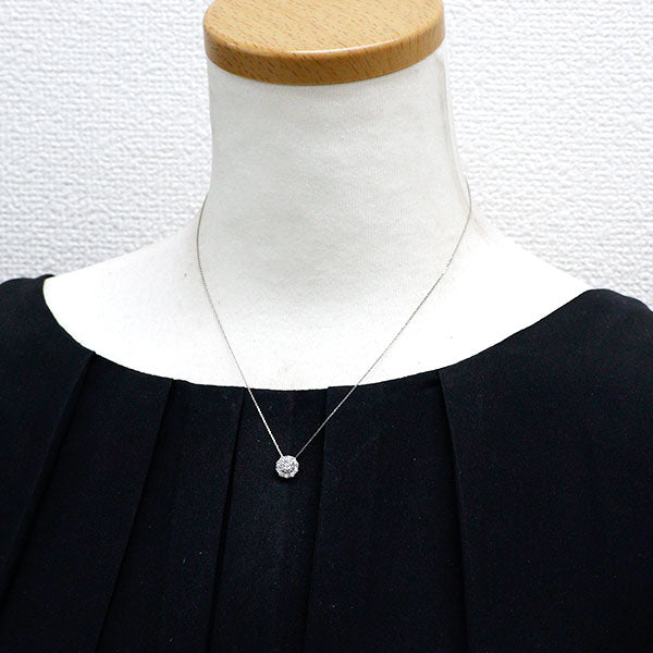 Pt950/ Pt850 ダイヤモンド ペンダントネックレス 0.390ct E SI2 G D0.25ct
