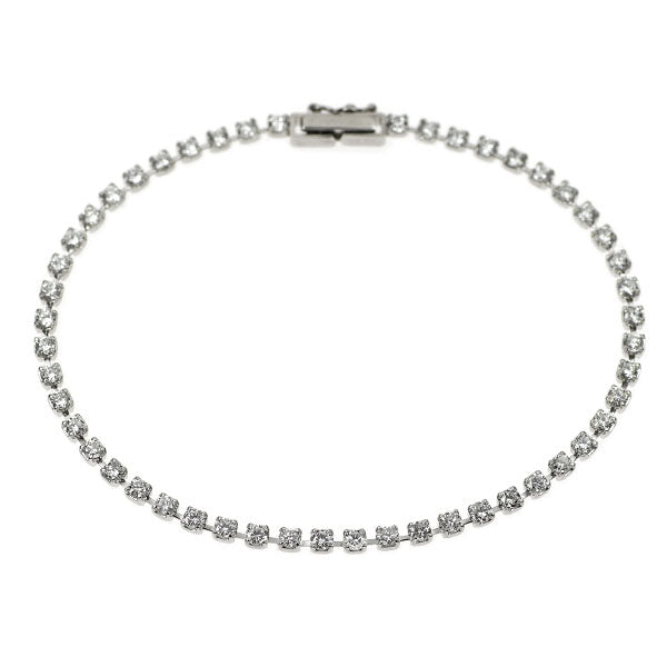 Pt850 Diamond Tennis Bracelet 2.00ct