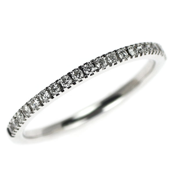 K18WG ダイヤモンド リング 0.12ct ハーフエタニティ