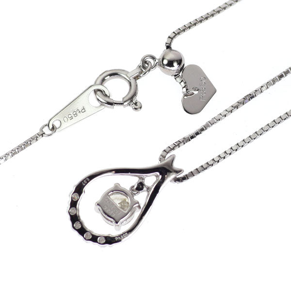 Pt900/ Pt850 ダイヤモンド ペンダントネックレス 0.249ct D0.07ct