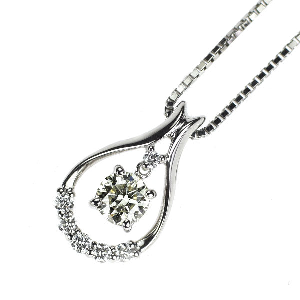 Pt900/ Pt850 ダイヤモンド ペンダントネックレス 0.249ct D0.07ct