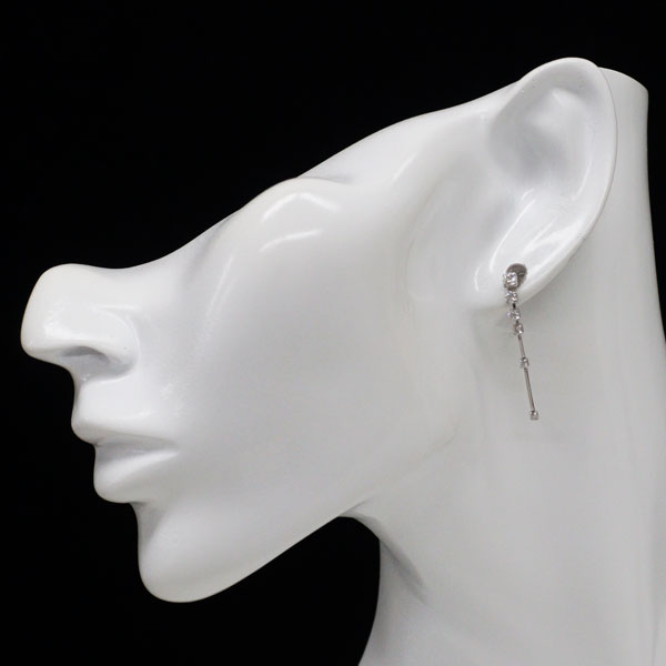 Pt900/ Pt850 ダイヤモンド ピアス 0.60ct