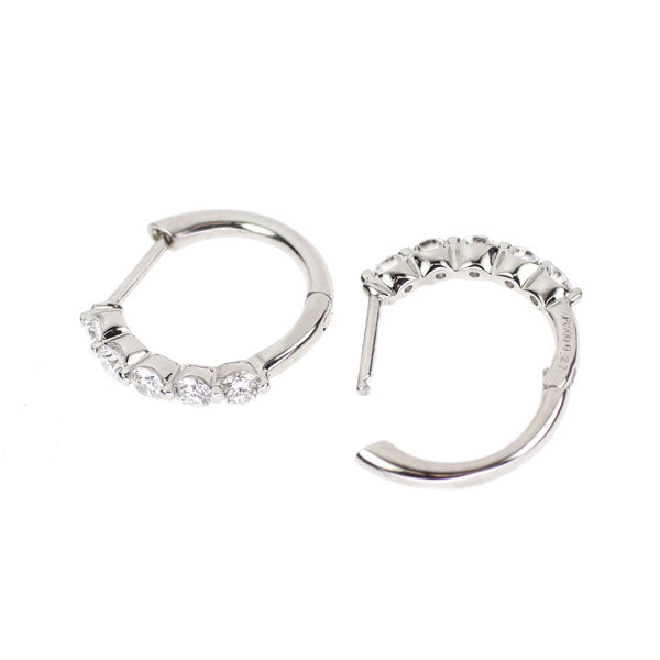Pt900 ダイヤモンド ピアス 0.54ct フープ