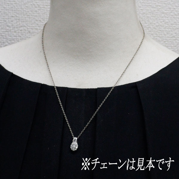 Pt900 マーキス ダイヤモンド ペンダントトップ 0.31ct D0.28ct