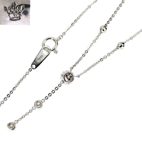 コロネット K18WG ダイヤモンド ペンダントネックレス 0.18ct