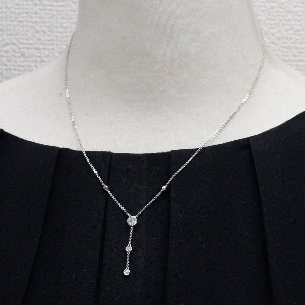 コロネット K18WG ダイヤモンド ペンダントネックレス 0.18ct