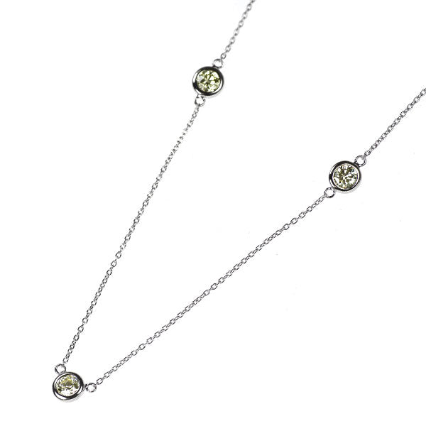 Pt850 ダイヤモンド ペンダントネックレス 0.70ct ステーション
