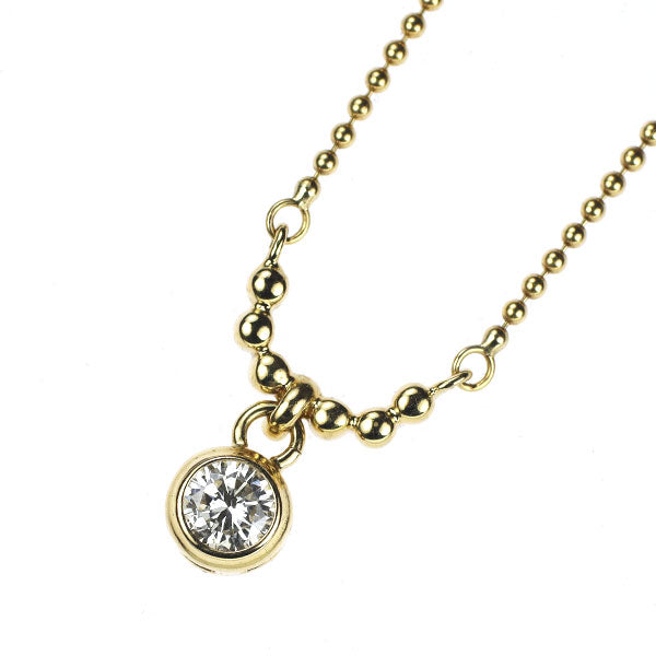 K18YG diamond pendant necklace 0.27ct