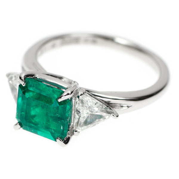 ミキモト Pt900 コロンビア産 minor/マイナー ムゾグリーン/オールドマイン エメラルド ダイヤモンド リング 2.31ct D0.86ct 《セルビー銀座店》【中古】