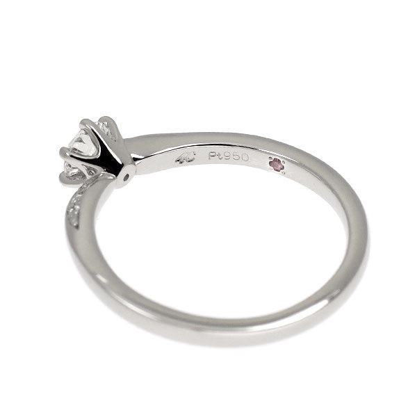 4℃ Pt950 Diamond Ring 0.265ct D VS2 3EXHC