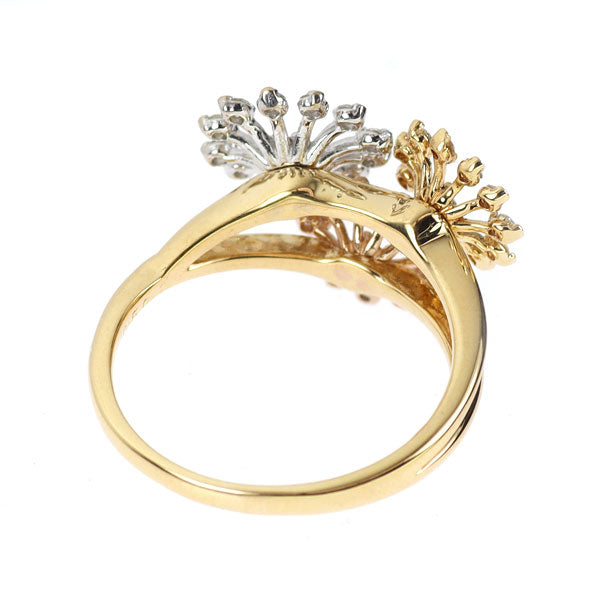 K18YG/WG/PG Diamond Ring 0.50ct Flower