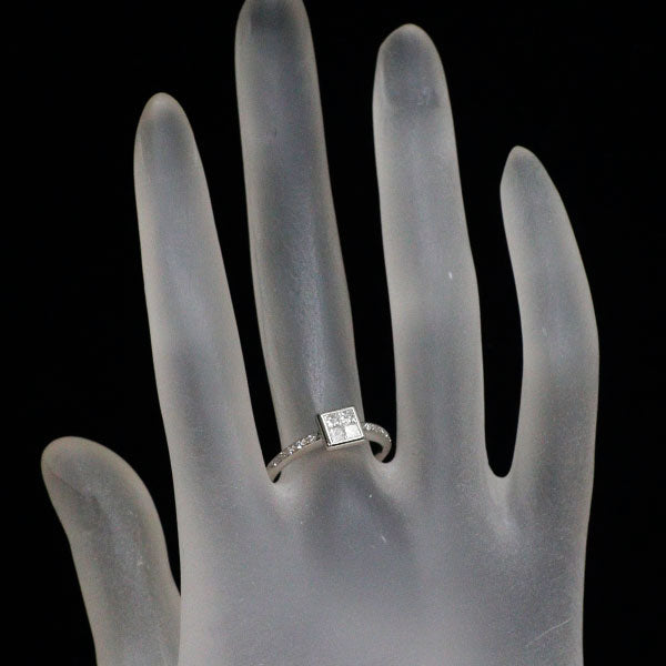 Pt900 ダイヤモンド リング 0.35ct ミステリーセッティング