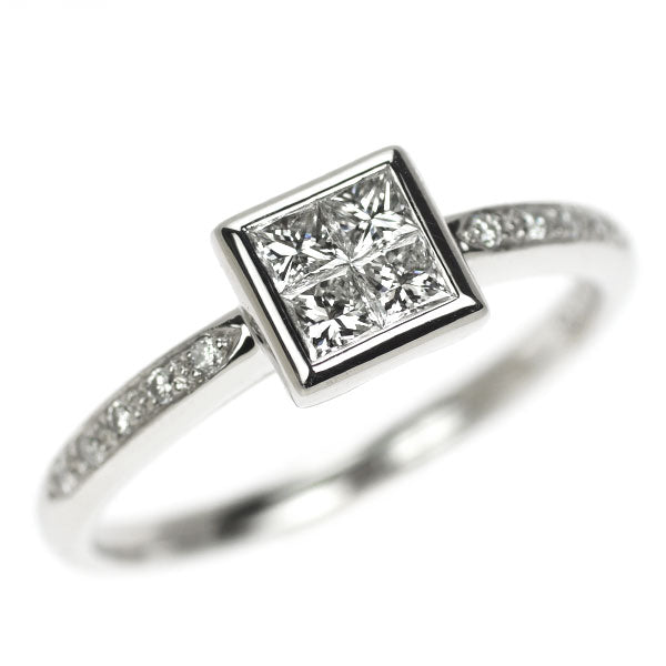 Pt900 ダイヤモンド リング 0.35ct ミステリーセッティング