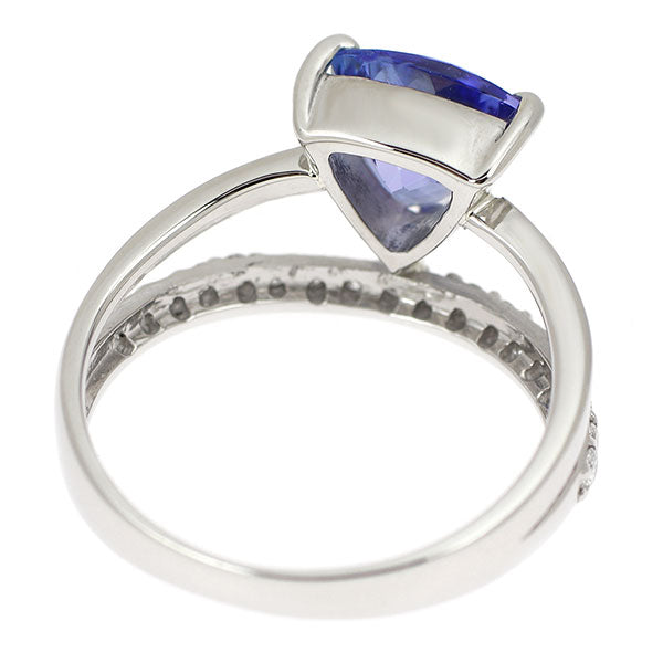 Pt900 タンザナイト ダイヤモンド リング 1.16ct D0.18ct
