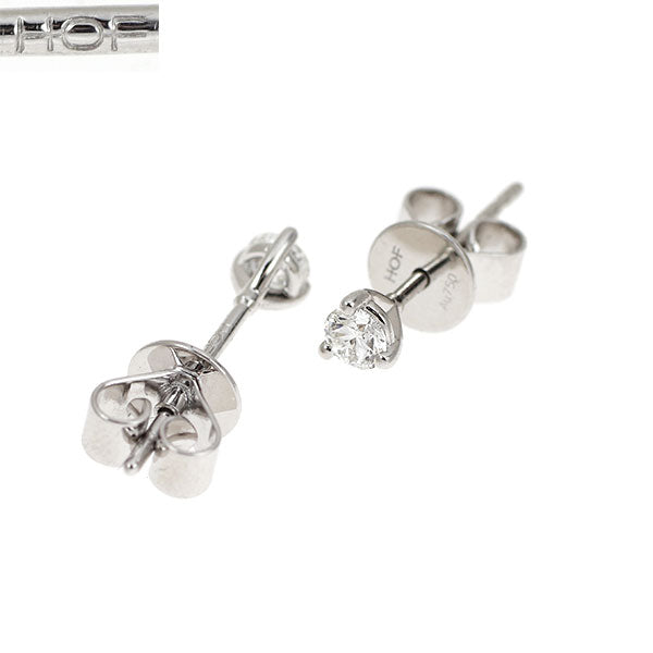 Hearts on Fire K18WG Diamond Earrings 0.233ct Stud