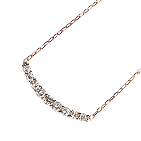 K18PG ダイヤモンド ペンダントネックレス 0.35ct