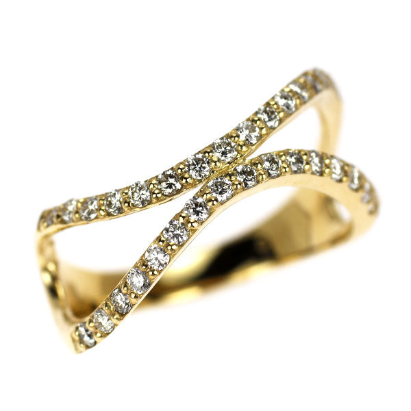 K18YG ダイヤモンド リング 0.37ct