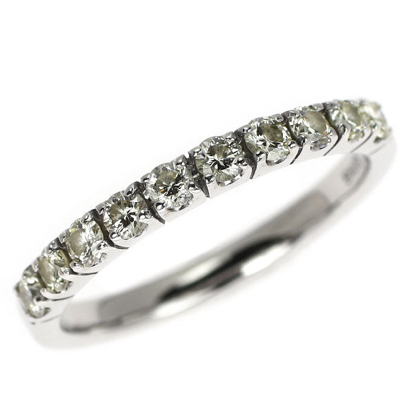 K18WG ダイヤモンド リング 0.50ct ハーフエタニティ