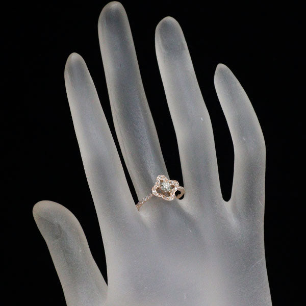 K18PG ダイヤモンド リング 0.220ct D0.16ct