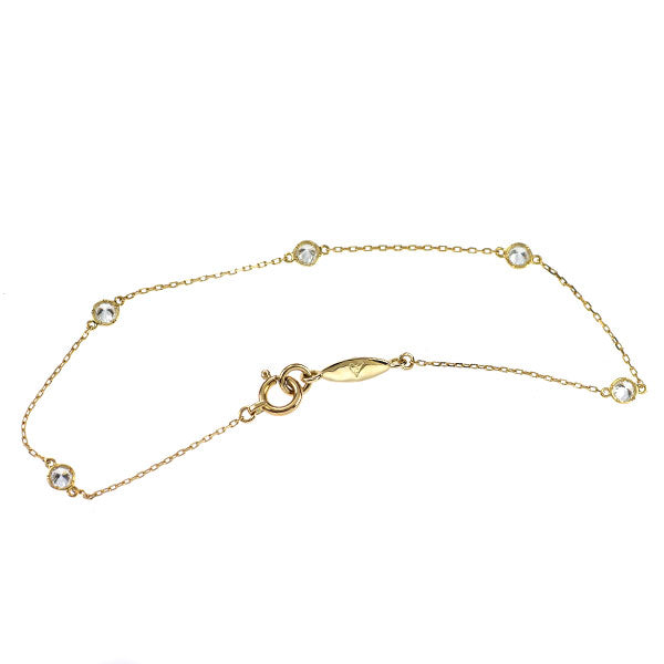 Ahkah K18YG Diamond Bracelet 0.25ct Vivian Couture Station