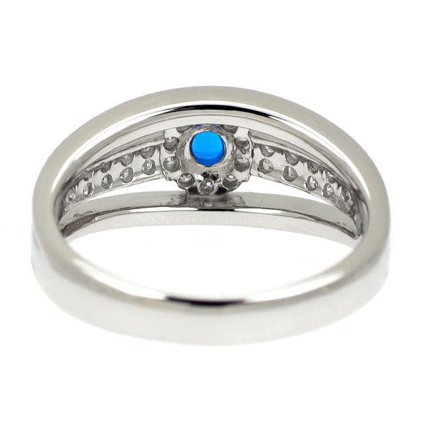 Rare Pt900 Ouinite Diamond Ring 0.08ct D0.15ct