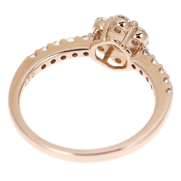 K18PG ダイヤモンド リング 0.70ct フラワー