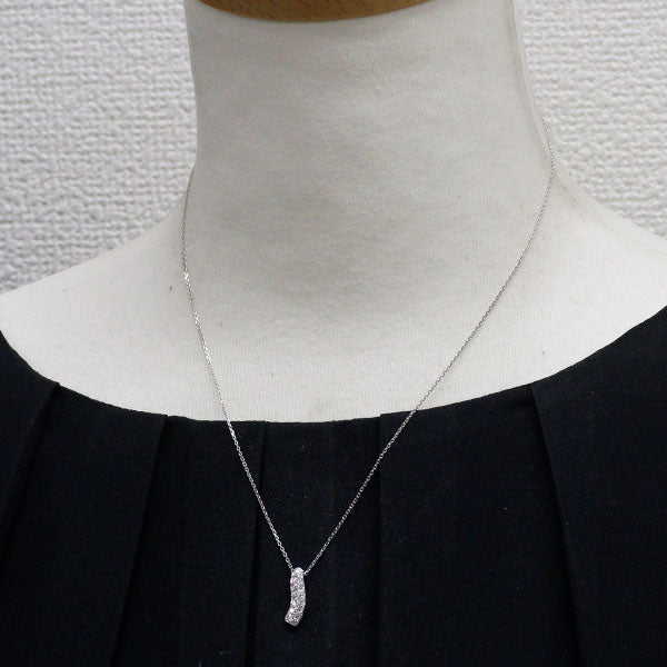 K18WG ダイヤモンド ペンダントネックレス 0.20ct