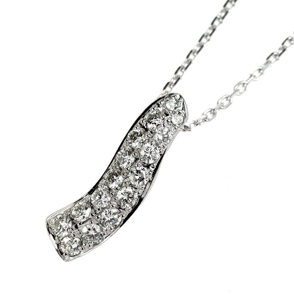 K18WG ダイヤモンド ペンダントネックレス 0.20ct