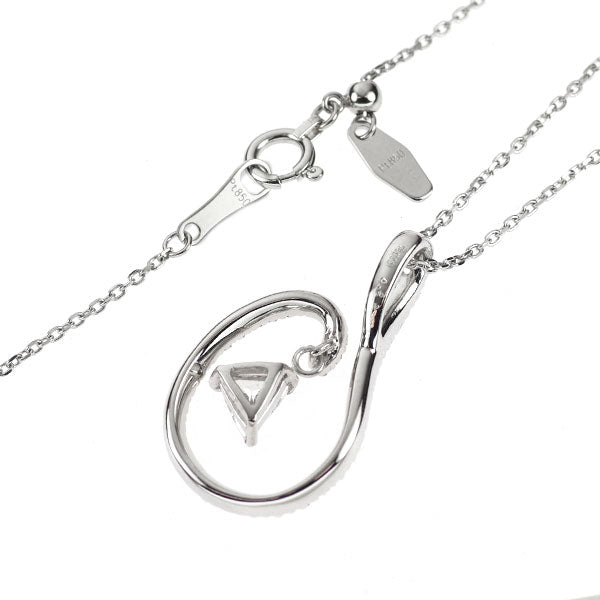 Pt900/ Pt850 ダイヤモンド ペンダントネックレス 0.255ct E SI2 D0.23ct