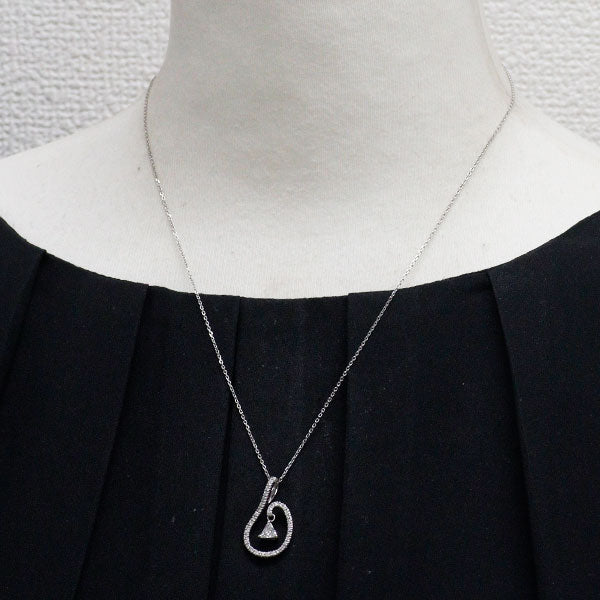 Pt900/ Pt850 ダイヤモンド ペンダントネックレス 0.255ct E SI2 D0.23ct