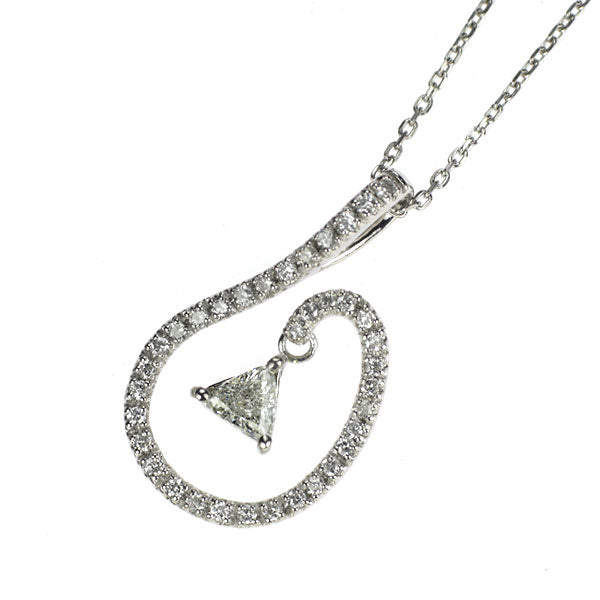 Pt900/ Pt850 ダイヤモンド ペンダントネックレス 0.255ct E SI2 D0.23ct
